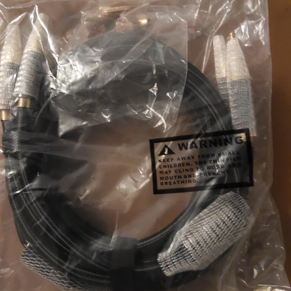 10 ft speaker cable wire with gold plate banana tip plugs (10) - Picture 3 of 11